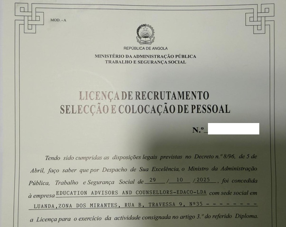 EDACO É LICENCIADA PARA FORNECER MÃO-DE-OBRA QUALIFICADA PARA INDÚSTRIA